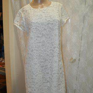 NWT Kaari Blue Dress White Lace Size 8 $119
